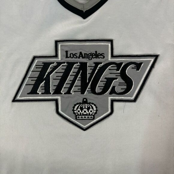 Vintage Los Angeles Kings CCM Home Hockey Jersey White Size Men's L Retro - Picture 3 of 13